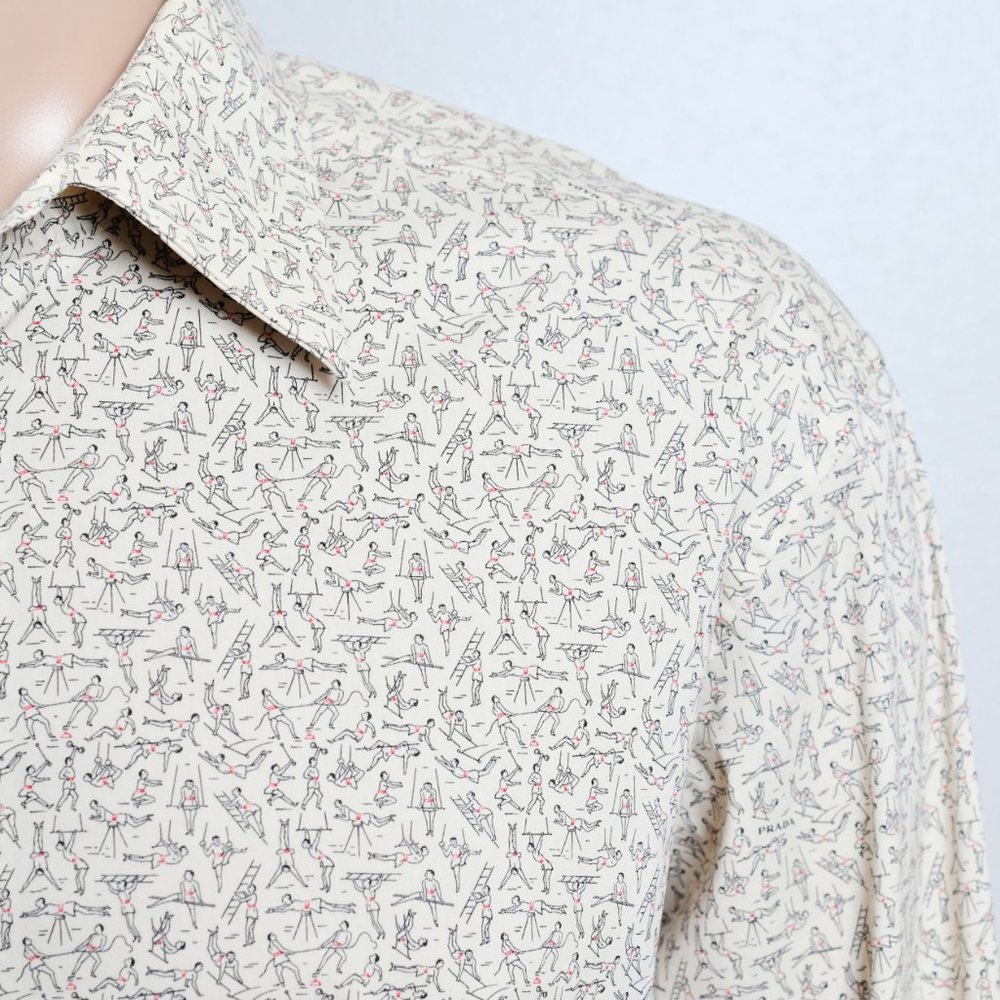 Men's Prada LS Shirt XL 35/16.5 EU42